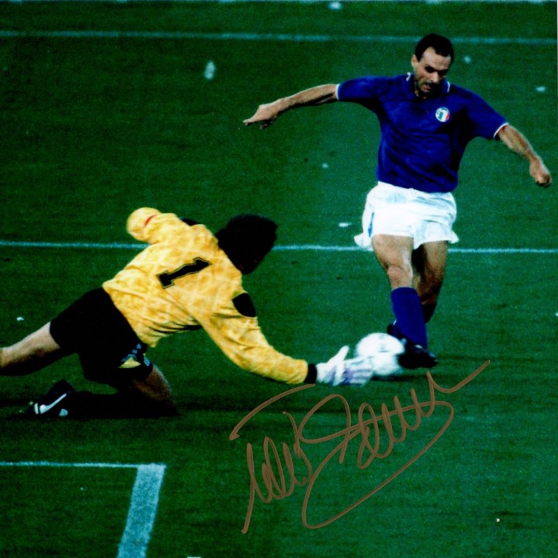 Photograph Signed by Salvatore Schillaci