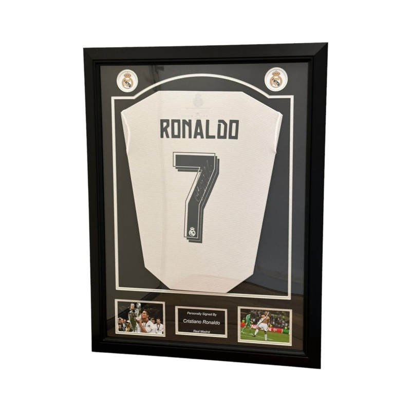 Cristiano Ronaldo's Real Madrid 2017/18 Signed And Framed Shirt