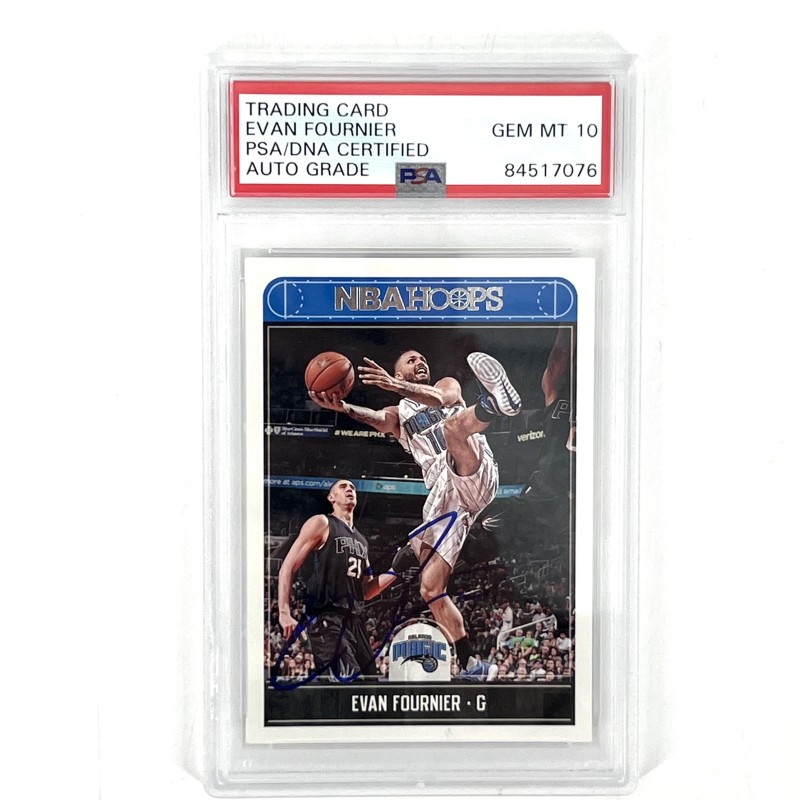 Evan Fournier's Orlando Magic Auto Panini Card