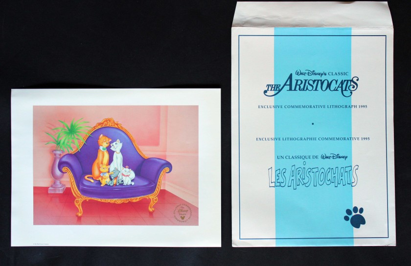 Gli Aristogatti - Litografia originale Disney