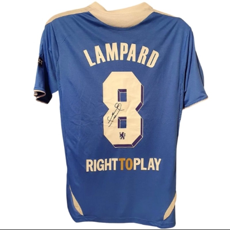 Frank Lampard's Chelsea Signed Replica Shirt - 2012 Champions League Final