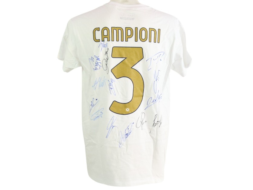 Official Napoli T-shirt - Signed by the Squad