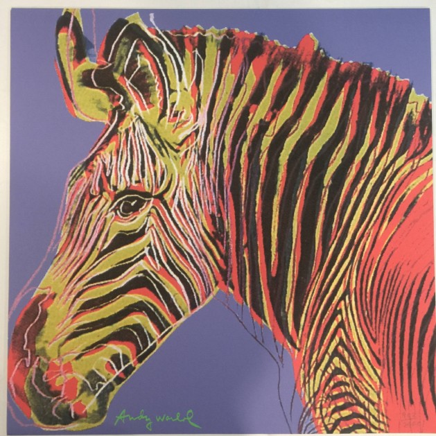 Andy Warhol Signed "Zebra" 