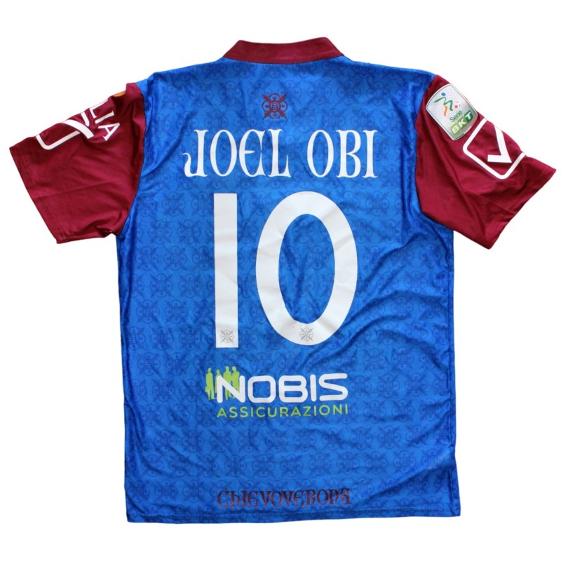 Joel Obi's Chievo Verona Match Worn Shirt , 2020/21