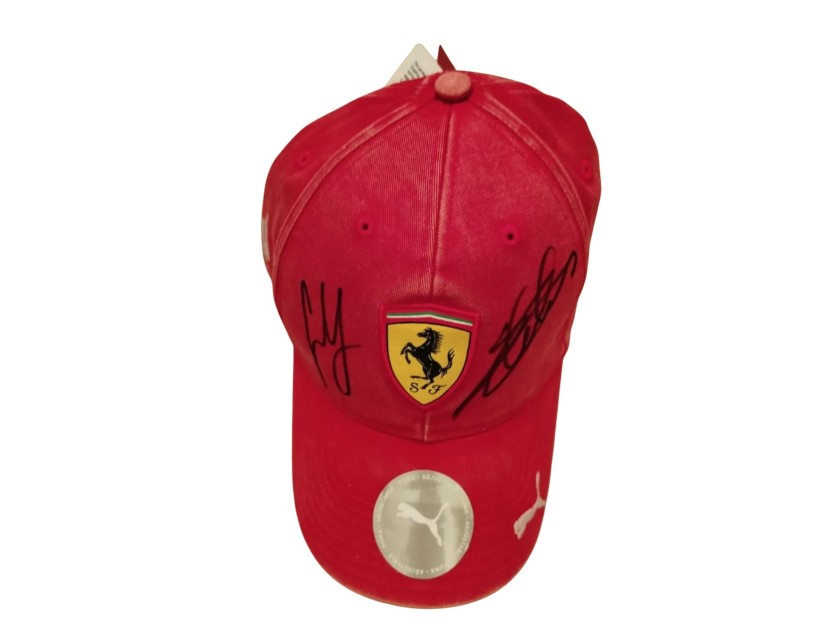 Scuderia Ferrari Official Cap, Las Vegas GP 2024 - Signed by Leclerc and Sainz