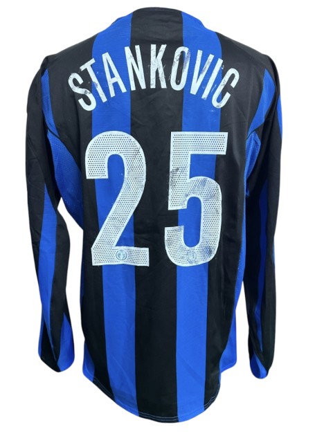 Stankovic's Match-Worn Shirt, Milan vs Inter 2004