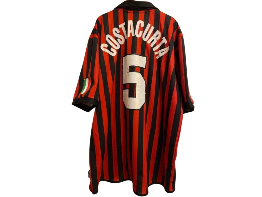 Costacurta's Match-Worn Shirt, Real Madrid vs AC Milan - Santiago Bernabeu Trophy 1999