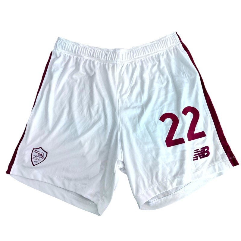 Zaniolo's Roma Unwashed Shorts, 2022/23