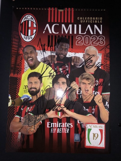 Official AC Milan Calendar, 2023 - Signed by the Squad - CharityStars