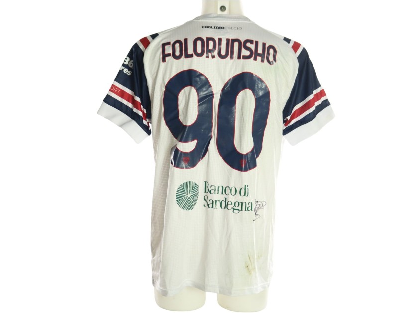 Folorunsho's Signed Unwashed Shirt, Cagliari vs Torino 2026