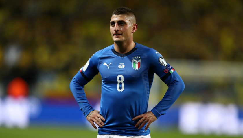 Verratti's Italy Signed Shirt, 2018 