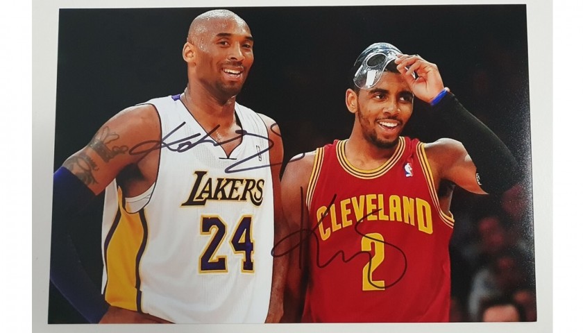 Photograph Signed by Kobe Bryant and Kyrie Irving
