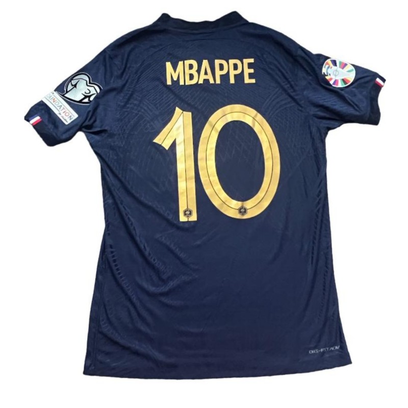 Mbappe's Match-Issued Shirt, France vs Ireland 2023