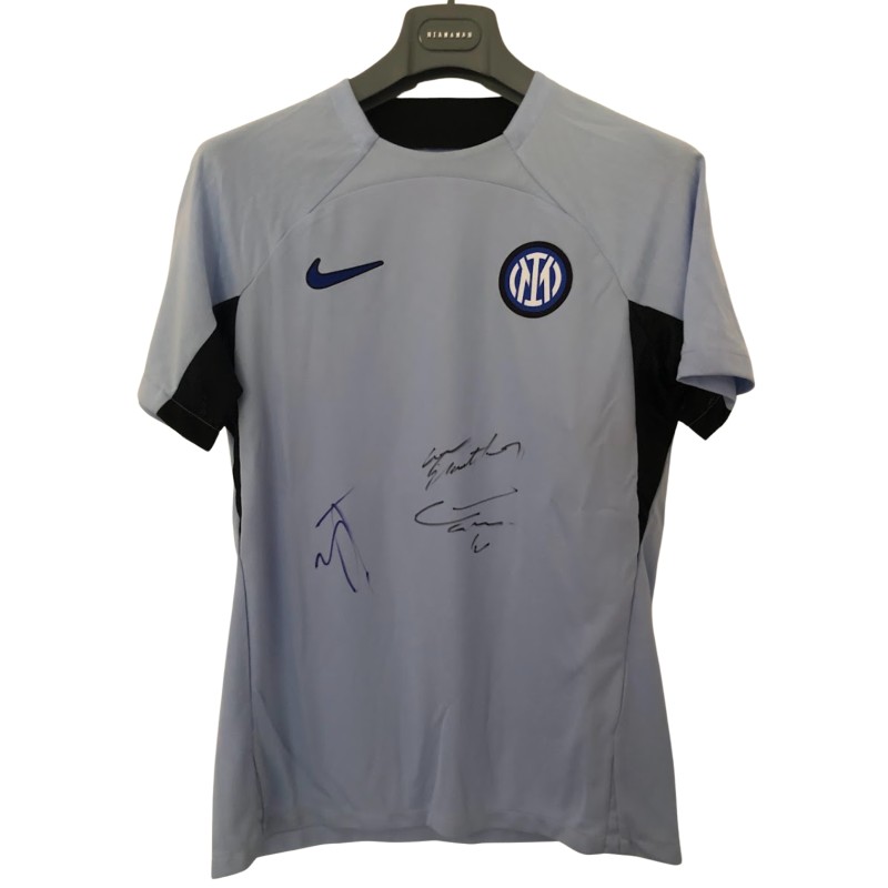 Inter's Training Shirt, 2023/24 - Signed by the Players