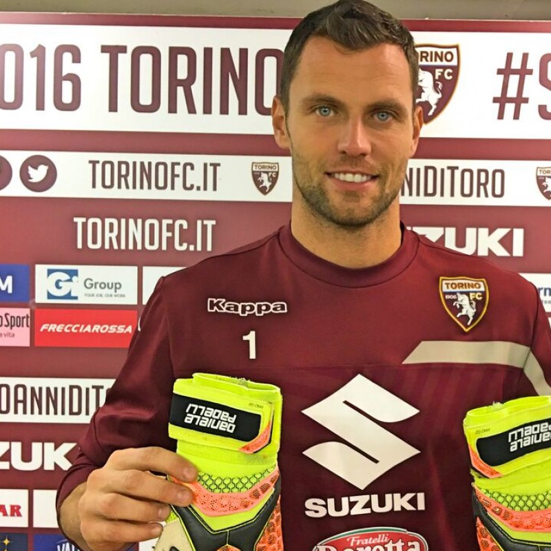 Customized Padelli Match Gloves, Serie A 2016/17 - Signed