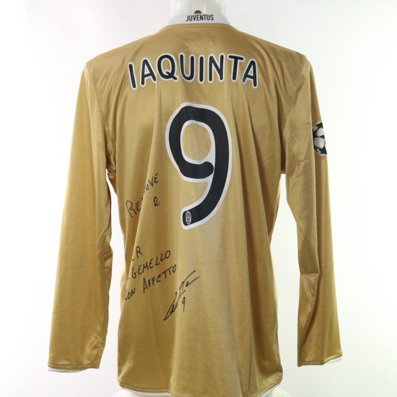 Iaquinta's Juventus Official Signed Shirt, UCL 2008/09