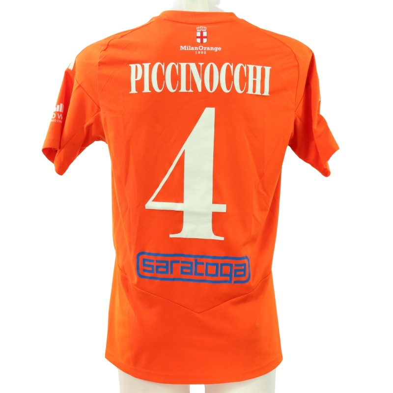 Piccinocchi's Unwashed Match-Worn Shirt, Novara vs Alcione  2025