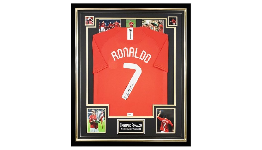 Ronaldo's Champions League Winners 2008 Signed Shirt