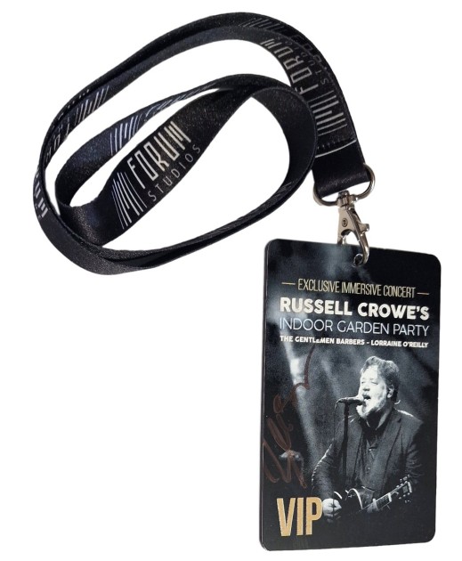 Russell Crowe - VIP Pass and Rare Official Autographed Photo