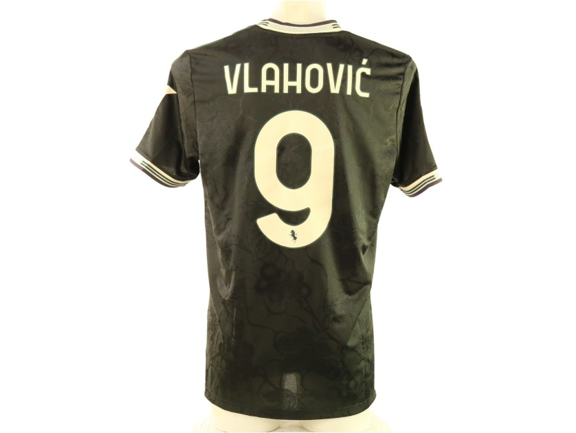 Vlahovic's Juventus Match-Issued Shirt, UCL 2025/26