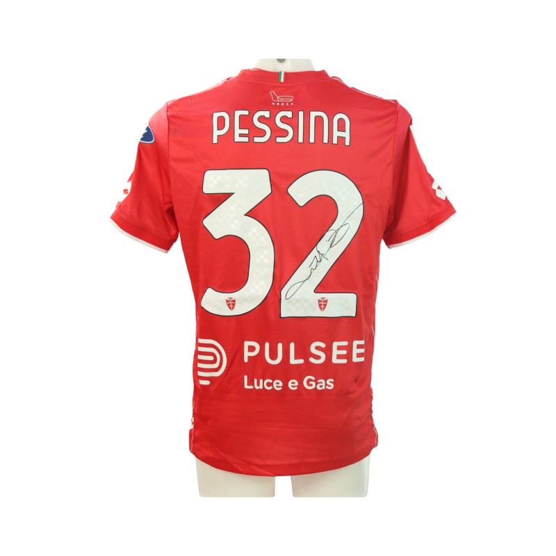 Pessina's Signed Unwashed Shirt, Monza vs Roma 2024