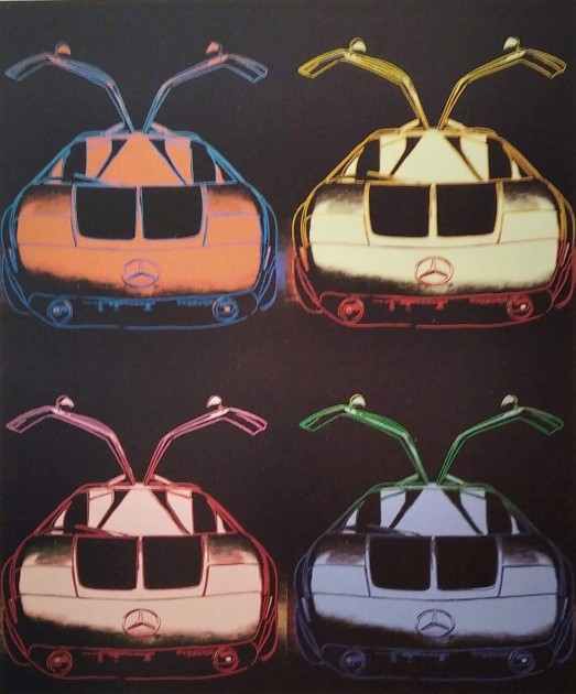 "Mercedes-Benz Experimental 1970 Gullwing" Lithograph by Andy Warhol