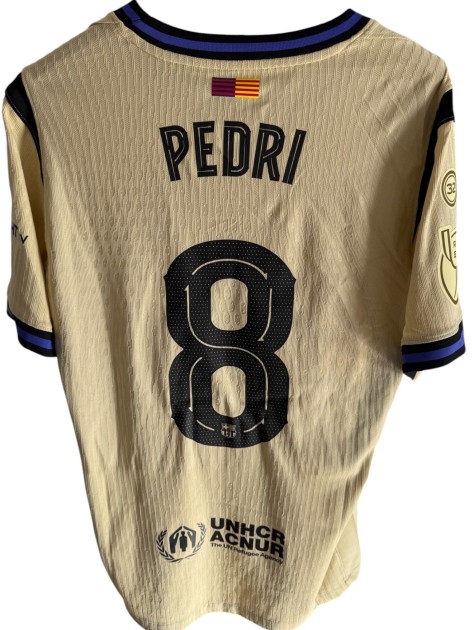 Pedri's Match Issued Shirt Copa del Rey Semifinal Atletico Madrid vs FC Barcelona