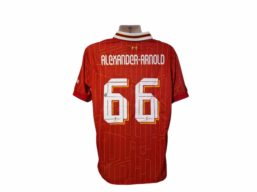 Maglia da calcio replica del Liverpool 24/25 firmata da Trent Alexander-Arnold