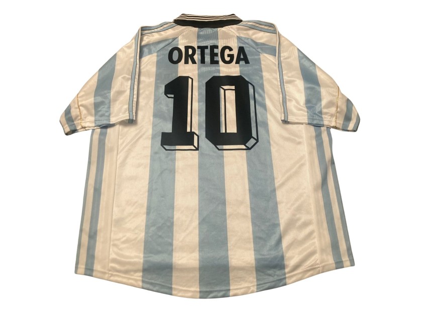 Ortega's Argentina Match-Issued Shirt, WC 1998