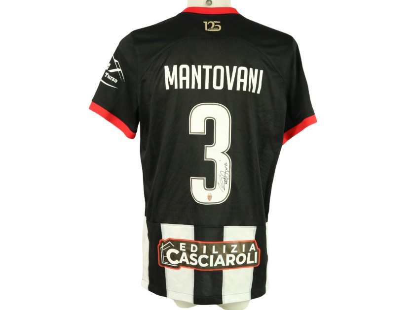 Mantovani's unwashed Signed Shirt, Ascoli vs Cremonese 2024