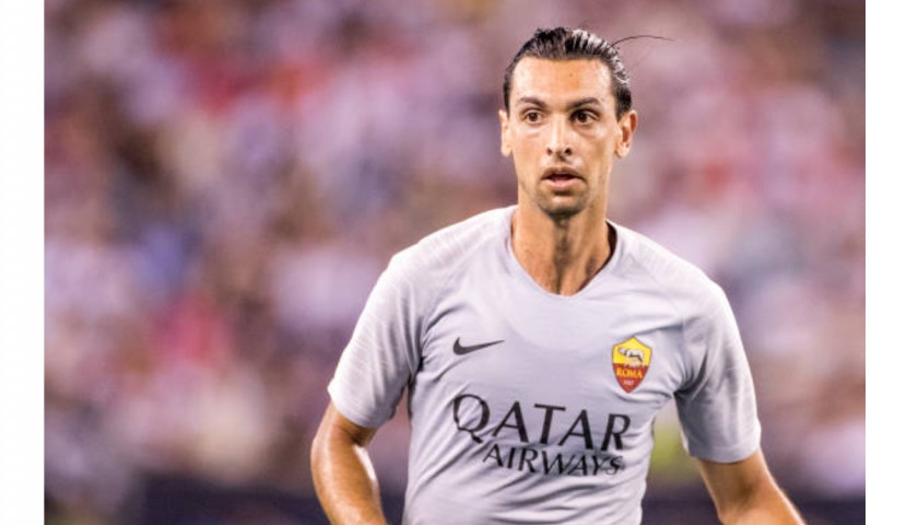 Pastore's AS Roma Match-Issued Shirt, 2018/19