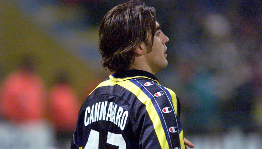 Cannavaro's Signed Match-Issued Parma Shirt, 1999/2000 TIM Cup 