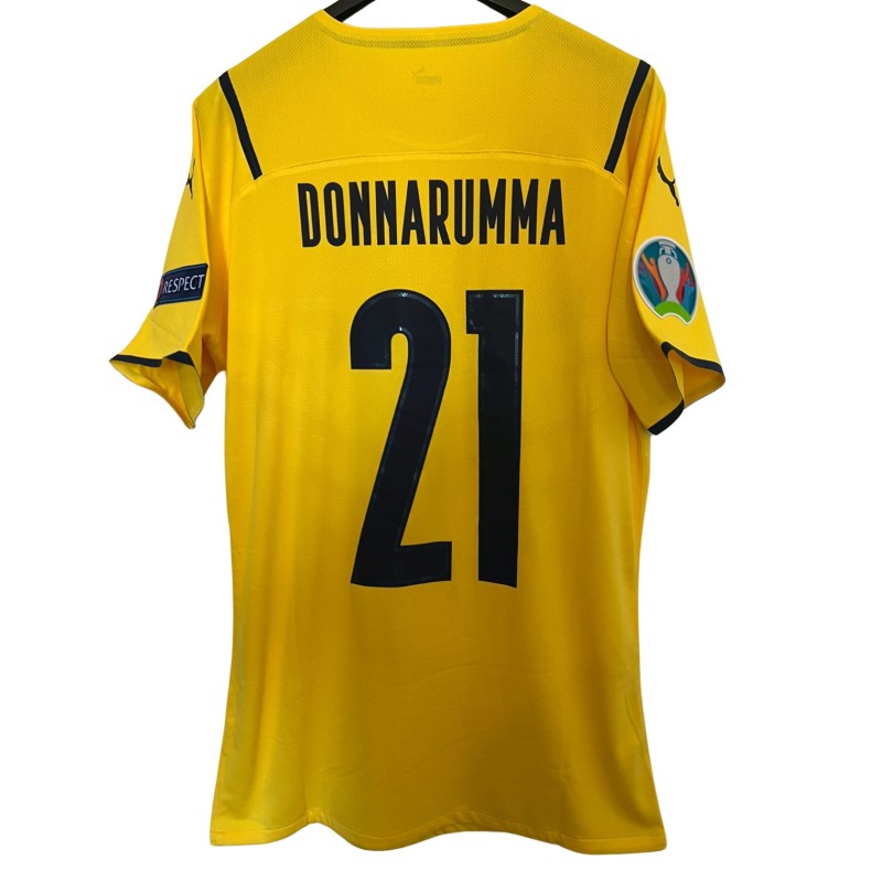 Donnarumma's Issued Shirt, Italy vs England EURO Final 2021