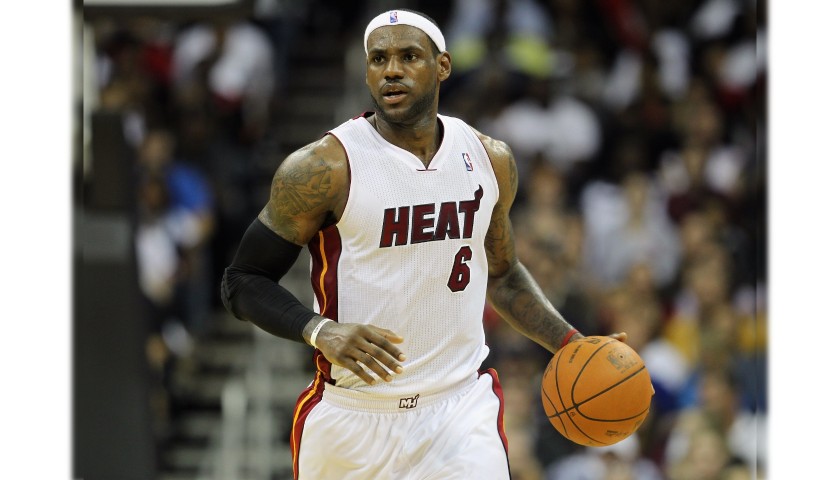 lebron james miami heat jersey for sale