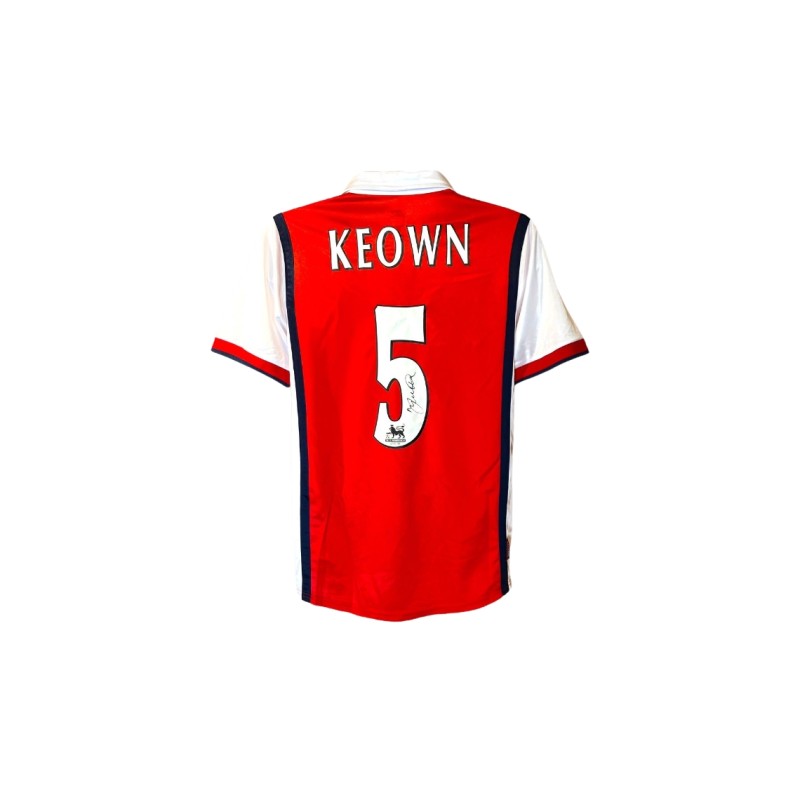 Replica della maglia dell'Arsenal 1998/99 firmata da Martin Keown