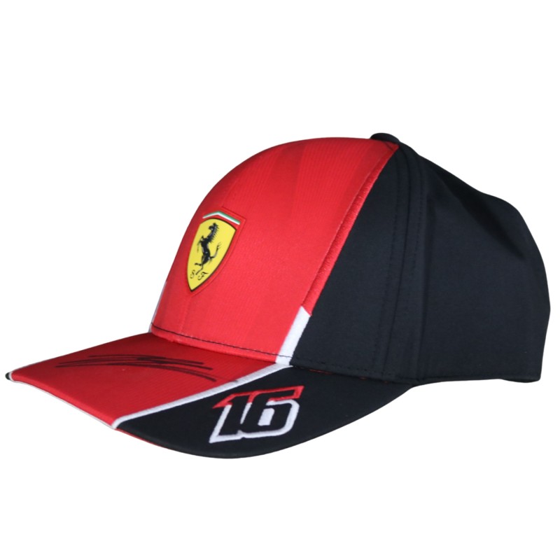 Official Leclerc's Scuderia Ferrari Signed Cap, 2024 - Signed by Leclerc
