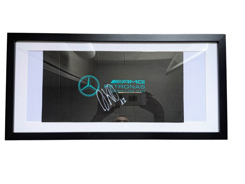 Mercedes Framed Picture - Signed by Kimi Antonelli