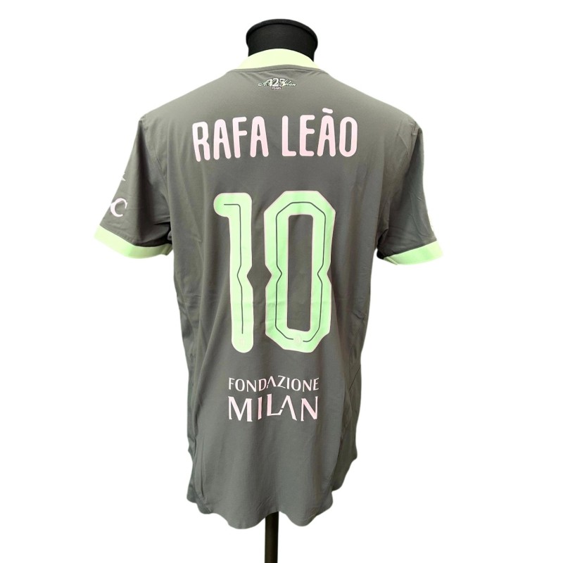 Leao's Issued Shirt, Feyenoord vs Milan UCL 2025