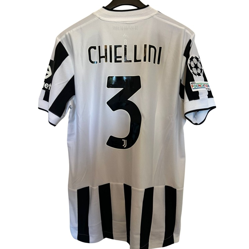 Chiellini's Juventus Match-Issued Shirt, Champions League 2021/22