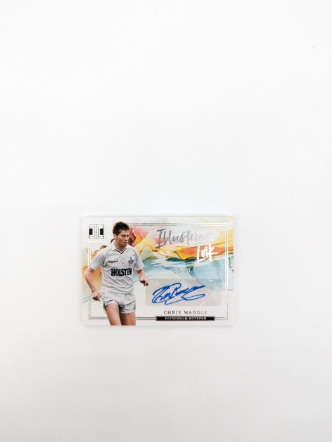 Card Panini Chris Waddle Tottenham Hotspur - Autografata