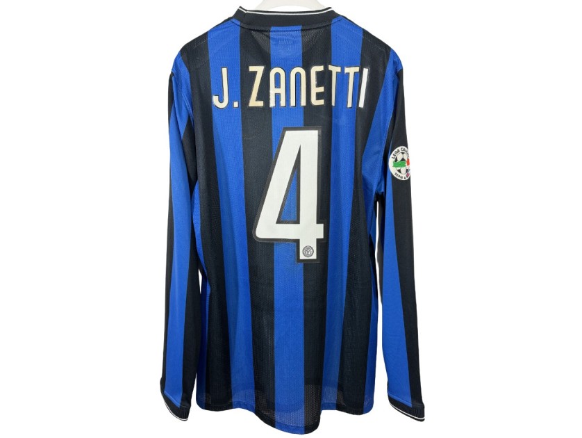 Zanetti's Inter Match-Issued Shirt, 2009/10