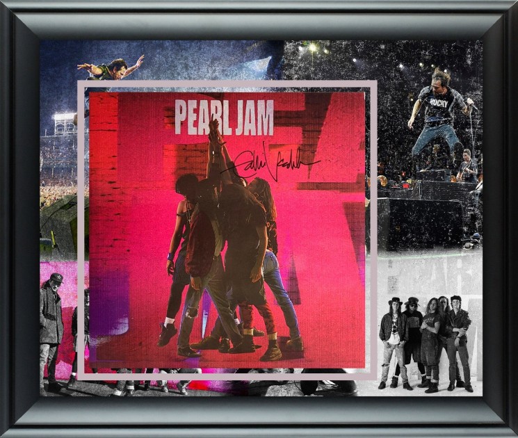 Eddie Vedder of Pearl Jam Signed Album Vinyl LP Display