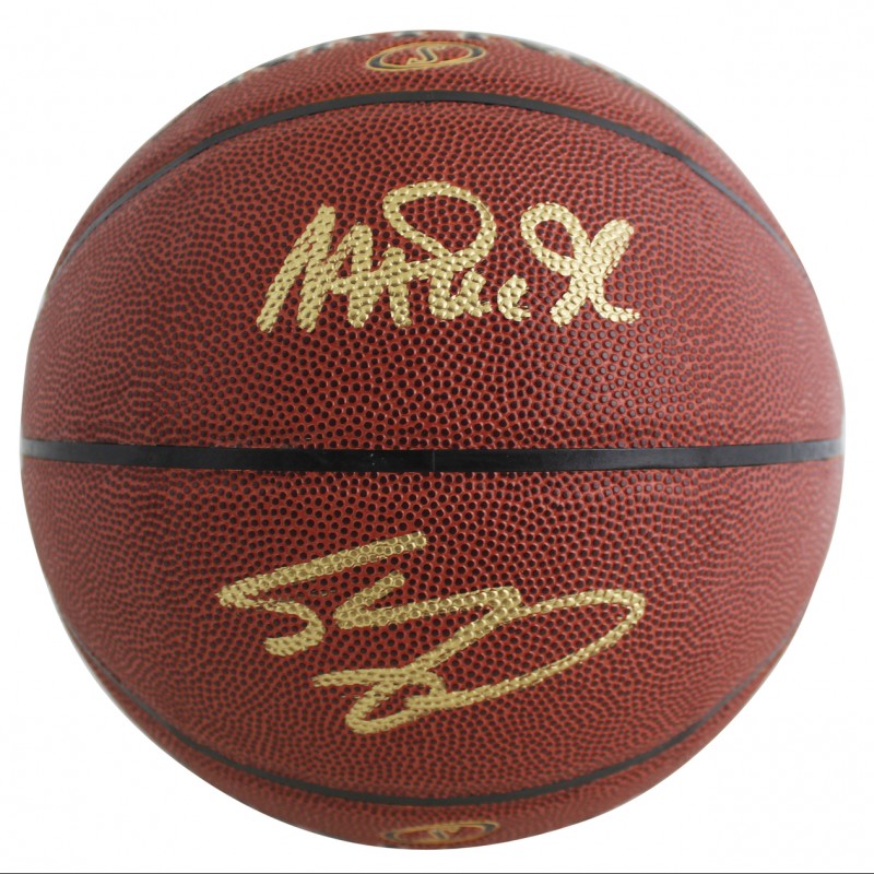 Magic Johnson & Shaquille O’Neal Signed NBA Basketball