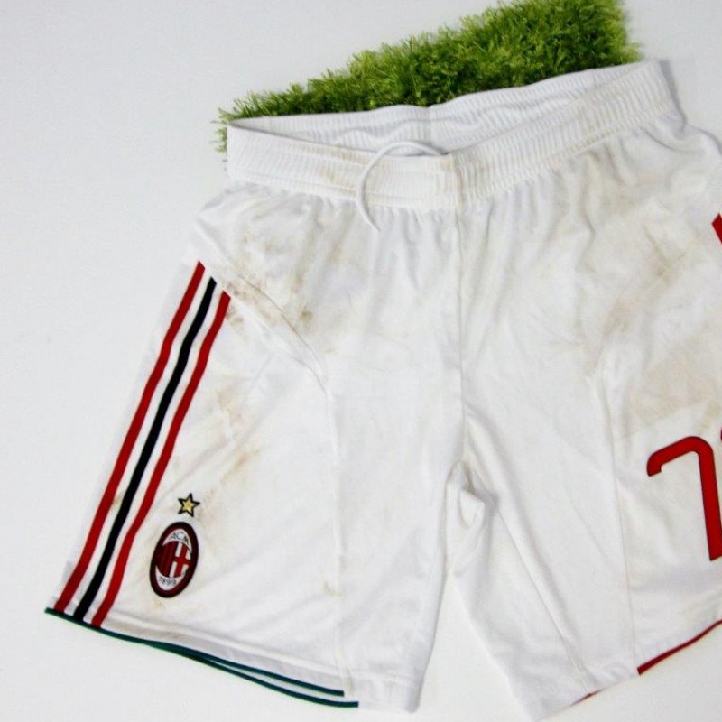 Robinho match worn shorts, Milan, Serie A 2011/2012