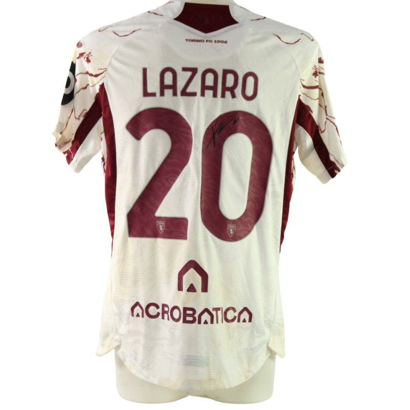 Lazaro's Signed Issued Shirt, Sassuolo vs Torino 2025