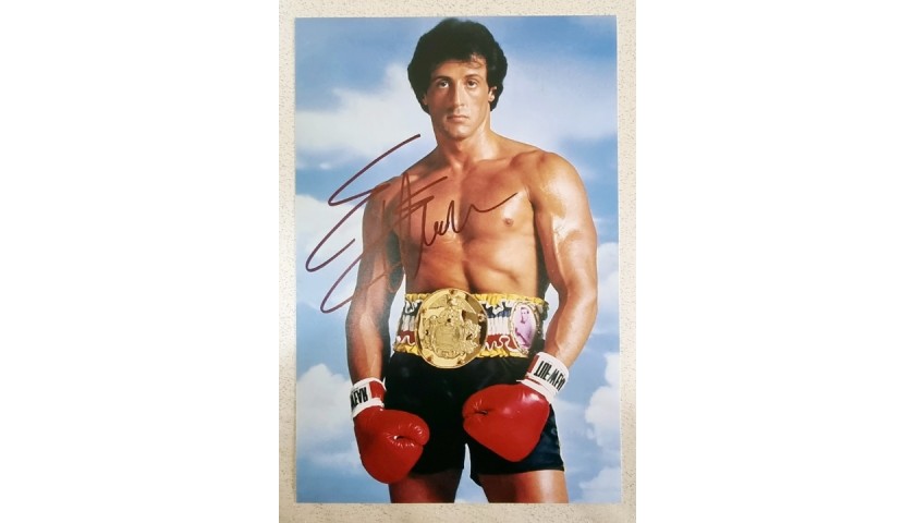 Sylvester Stallone Signed Photograph