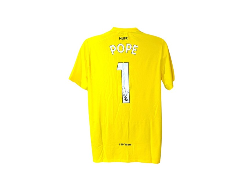 Maglia ufficiale firmata di Nick Pope per il Newcastle United 2023/24