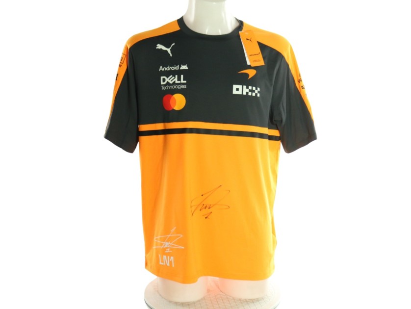 T-shirt ufficiale McLaren, 2026 - Autografata da Lando Norris