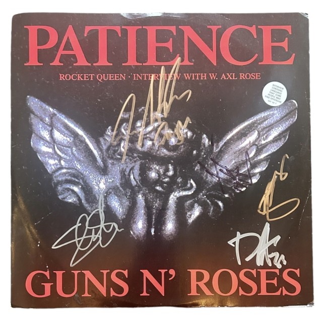 Vinile 12" Patience firmato dai Guns N' Roses 