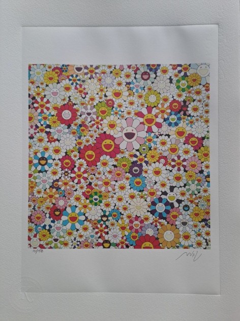 "Flowers in Heaven" Lithograph Signed by Takashi Murakami